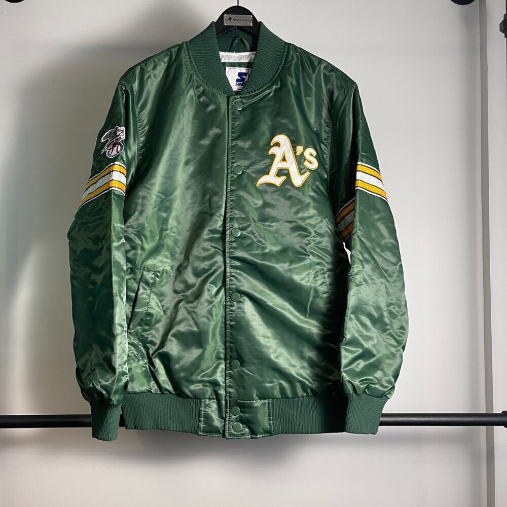 Starter Oakland Athletics satin jacket size L
